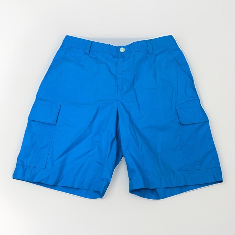 Lauren Ralph Lauren Womens Cargo Shorts Blue Cotton Casual Pockets Size 6 Beach